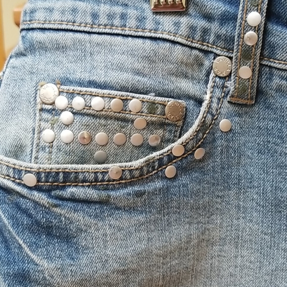 *2 for $12* Youth Vanilla Star Jeans Mini Skirts JR Size 7 - Picture 5 of 8